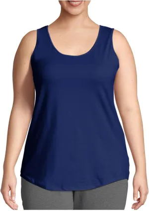 Plus Size Tank Tops for Women Summer Solid Color Sleeveless Workout Tee Shirts Casual Loose Fit Comfy Tunic Blouse