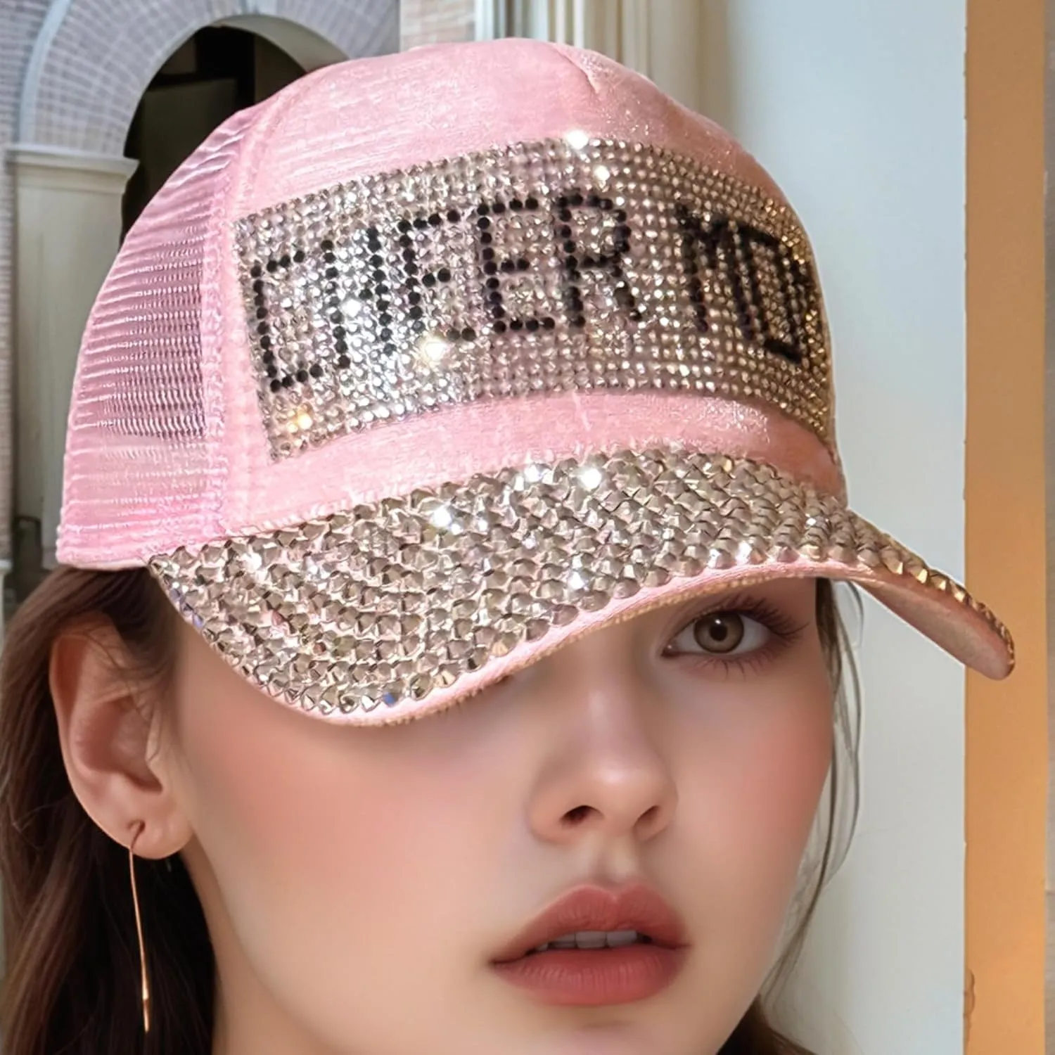 Popfizzy Cheer Mom Trucker Hat - Bling Accessories, Era Gifts, One Size
