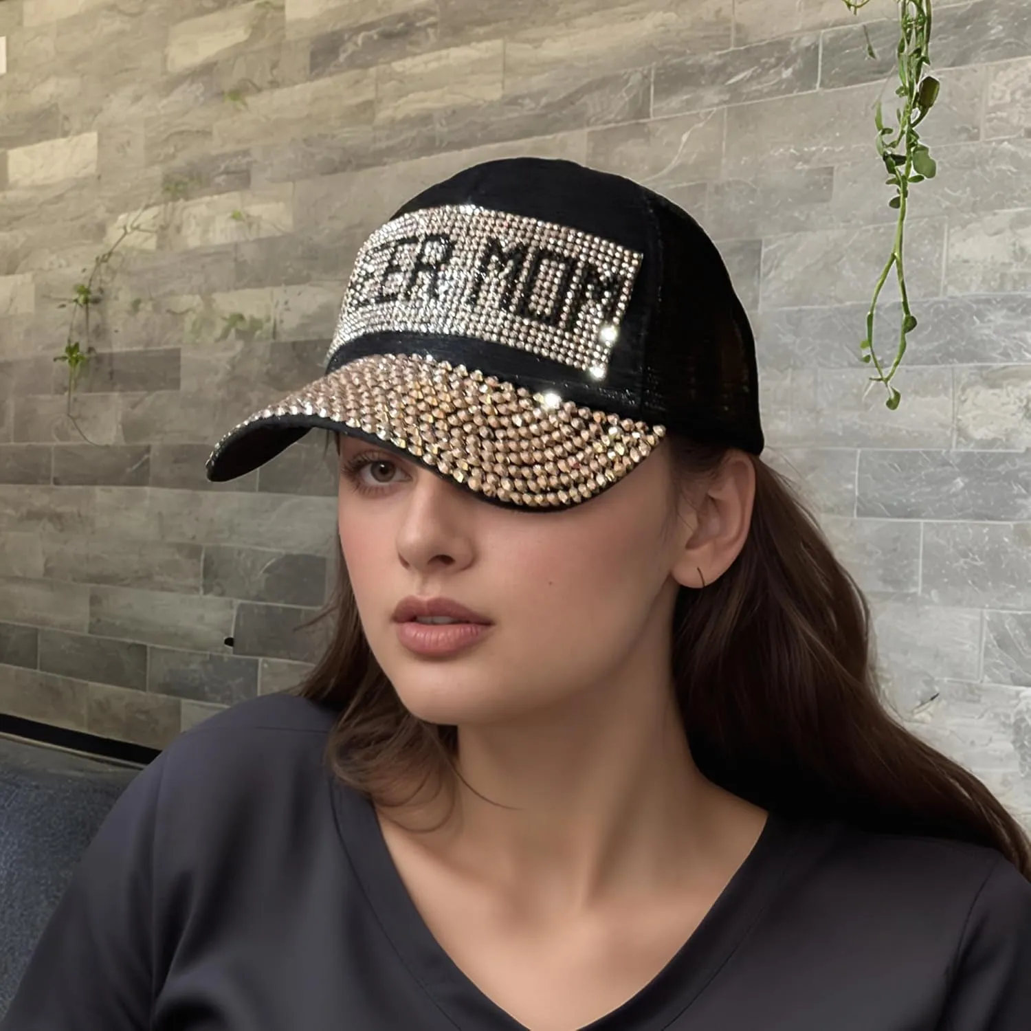 Popfizzy Cheer Mom Trucker Hat - Bling Accessories, Era Gifts, One Size