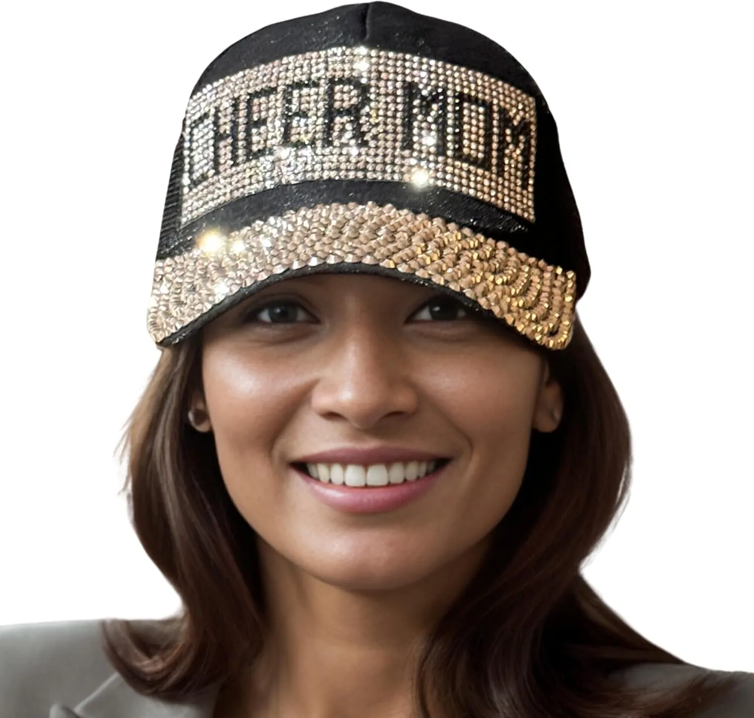 Popfizzy Cheer Mom Trucker Hat - Bling Accessories, Era Gifts, One Size