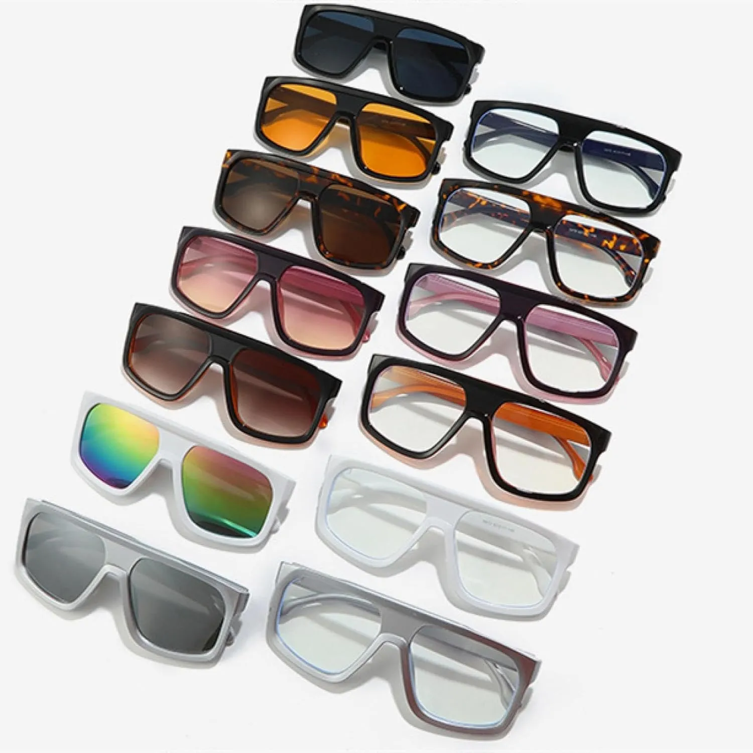 Popular Fashion Sunglasses Women Shades Uv400 Retro Gradient Trending Men
