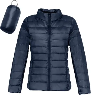 Puffer Jackets for Women Winter Warm Packable Down Jacket Ultra Light Slim Fit Hooded Jacket Short Duck Down Coat