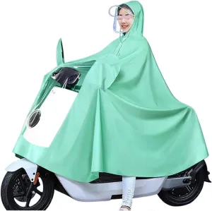 Rain Poncho,Cycling Raincoat Mobility Scooter Rain Cover,Hooded Rain Poncho, Waterproof Cycling Raincoat, Windproof Unisex Rain Cape, for Bike, Ebike, Motorcycle, Mobility Scooter Rain Poncho Cover(Ch