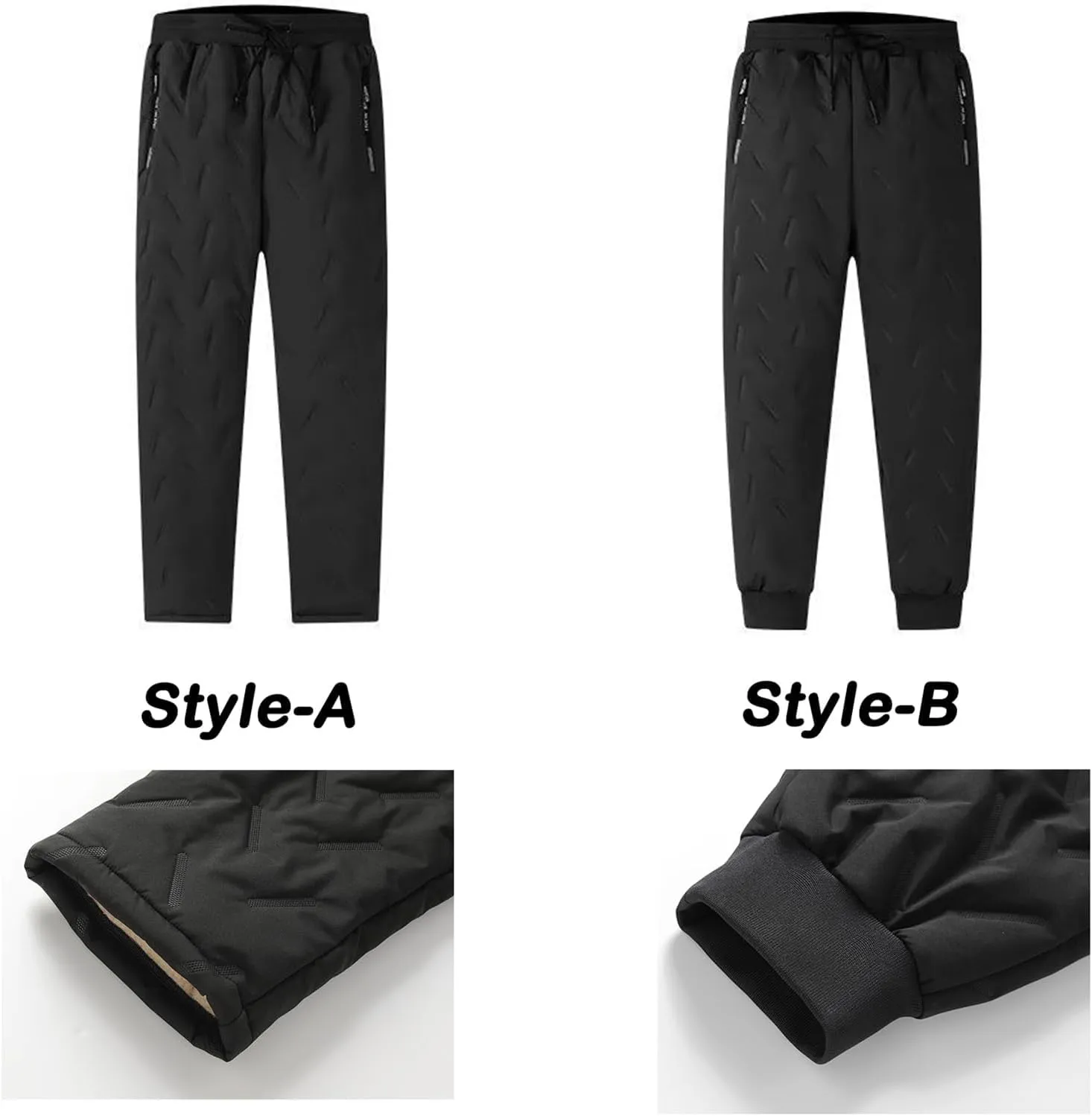 Snow Pants Womens, Fleeceactive-Unisex Fleece-Lined Waterproof Pants, Deniluxe Pants for Men