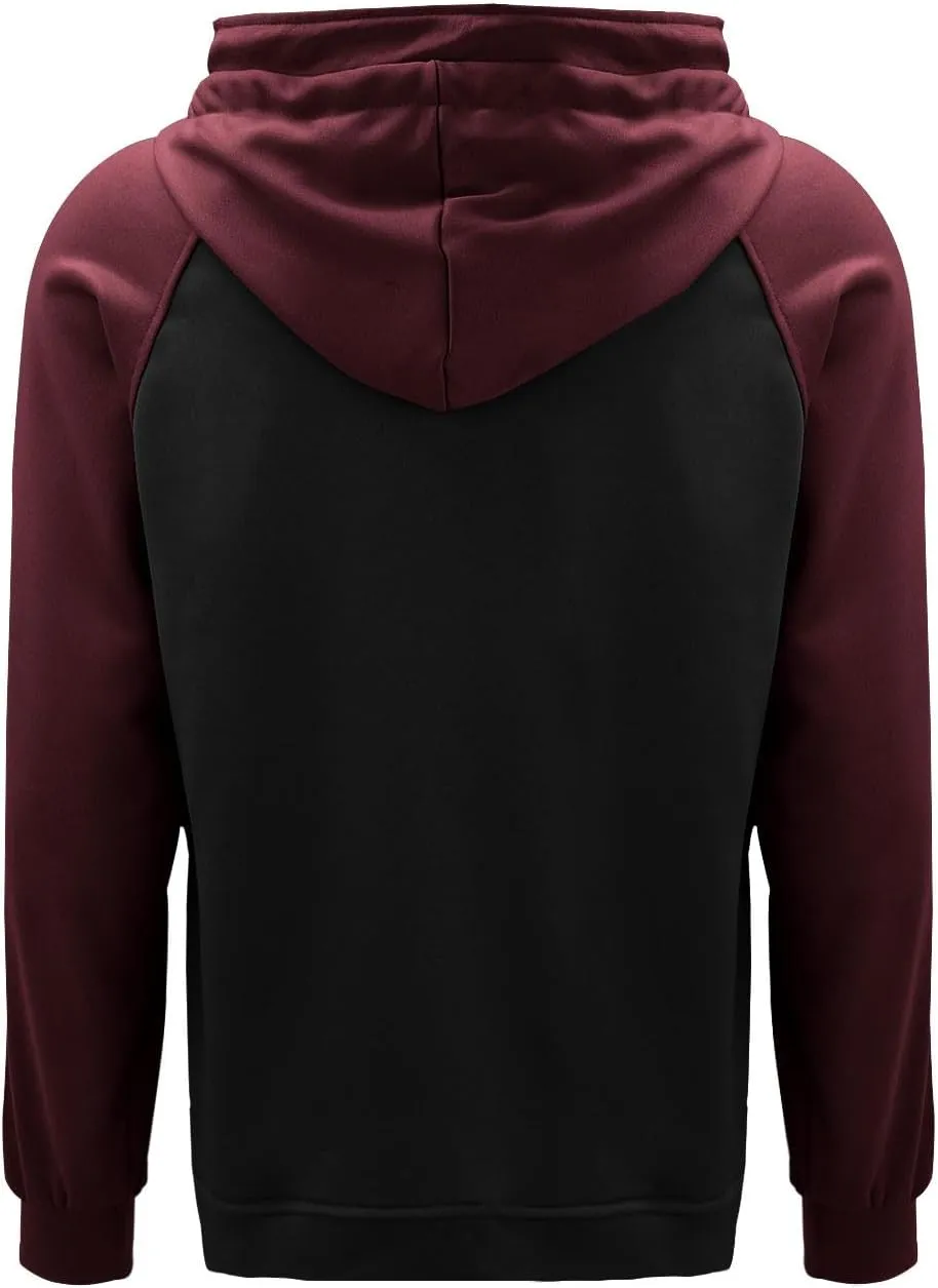 Tactical Hoodies for Men Fall Winter Vintage Hoodie Drawstring Hooded Sweatshirt Zip Up Coat Jacket with Pockets