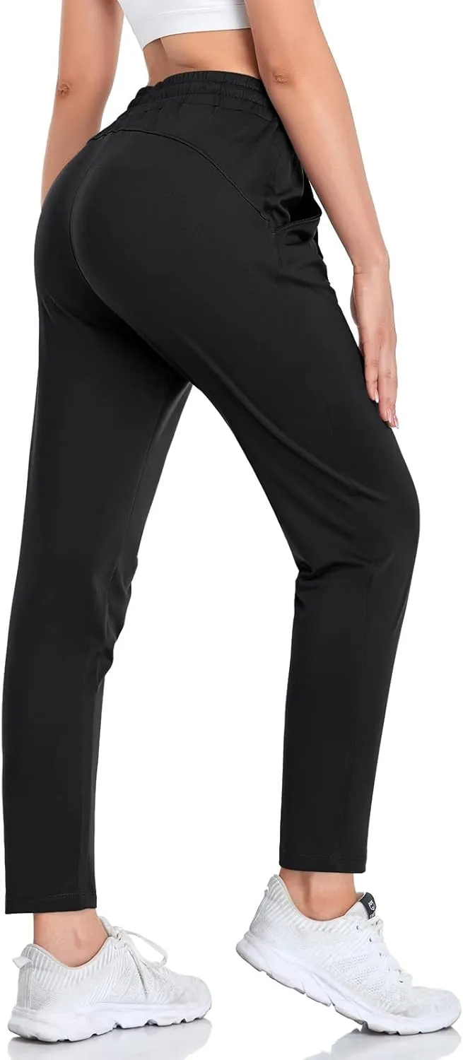 VUTRU Women Winter Fleece Lined Open Botton Pants Sweatpants Joggers Pants Workout Lounge Pants Running Track Pants Pocket