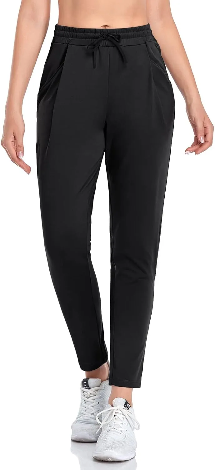 VUTRU Women Winter Fleece Lined Open Botton Pants Sweatpants Joggers Pants Workout Lounge Pants Running Track Pants Pocket