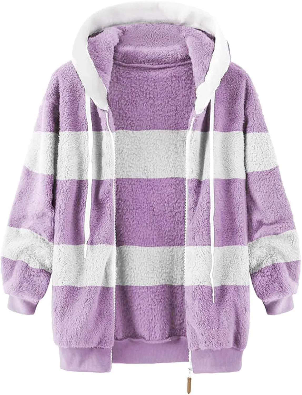 Wangxldd Ladies Fashion Casual Cardigan Sweaters Long Sleeve Zip Up Breathable Solid Hoodies Outerwear Coat Outerwear Coats