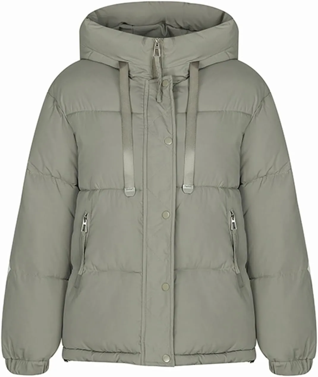 Warm Winter Coats for Women 2025 Trendy Loose Hooded Puffer Jacket Down Coat Puffy Wadded Jackets Overcoat