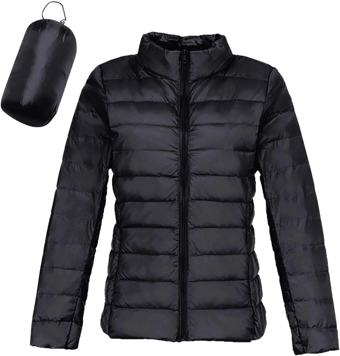 Winter Coats for Women Fashion Solid Long Sleeve Puffer Jacket Lightweight Recycled Down Coat 2024 Insulation Outwear