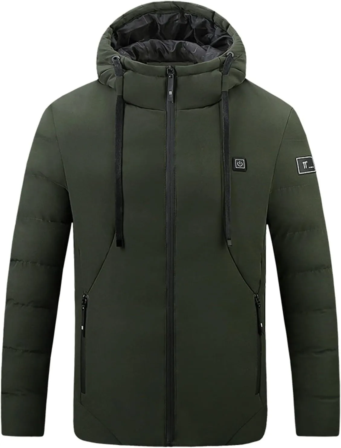 Winter Coats for Women Hooded Heated Puffer Jacket Casual Long Sleeve Heating Pocket Outwear 2024 Fashion Warm Outfits