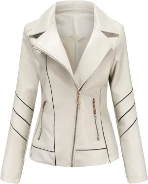 Winter Workout Jackets for Women Windbreaker Jacket Full Zip Up Long Sleeve Casual Fashion Outwear Leather Athletic