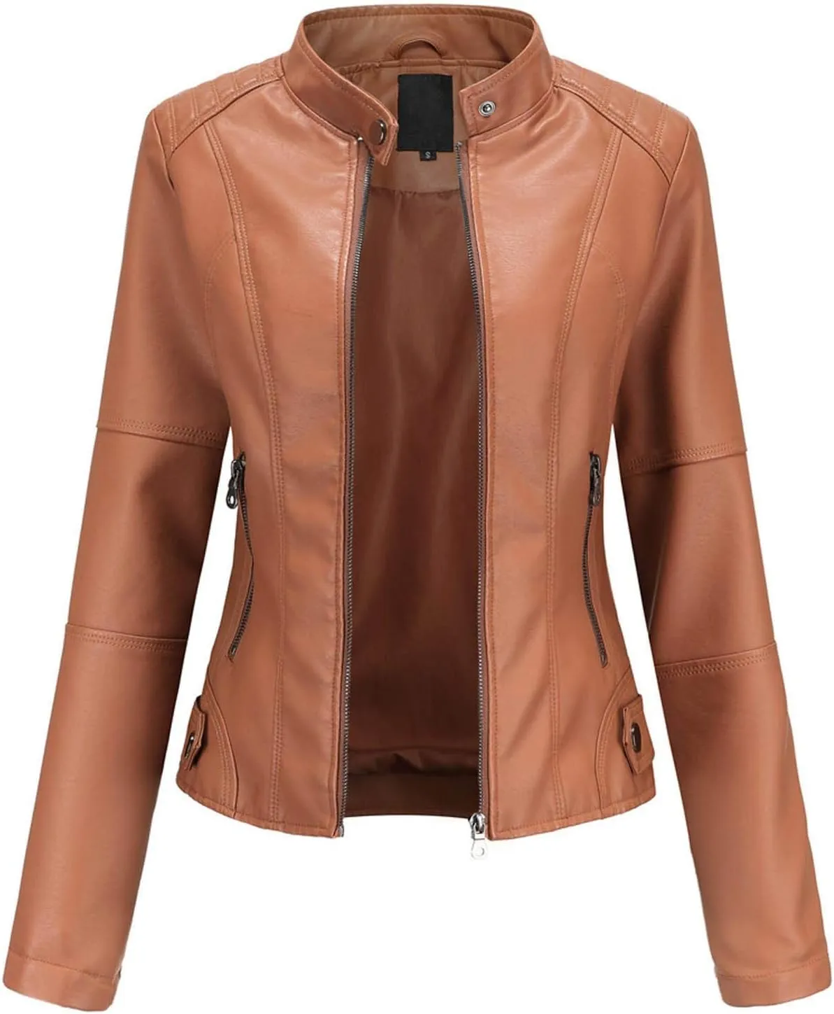 Winter Workout Jackets for Women Windbreaker Jacket Full Zip Up Long Sleeve Casual Fashion Outwear Leather Athletic