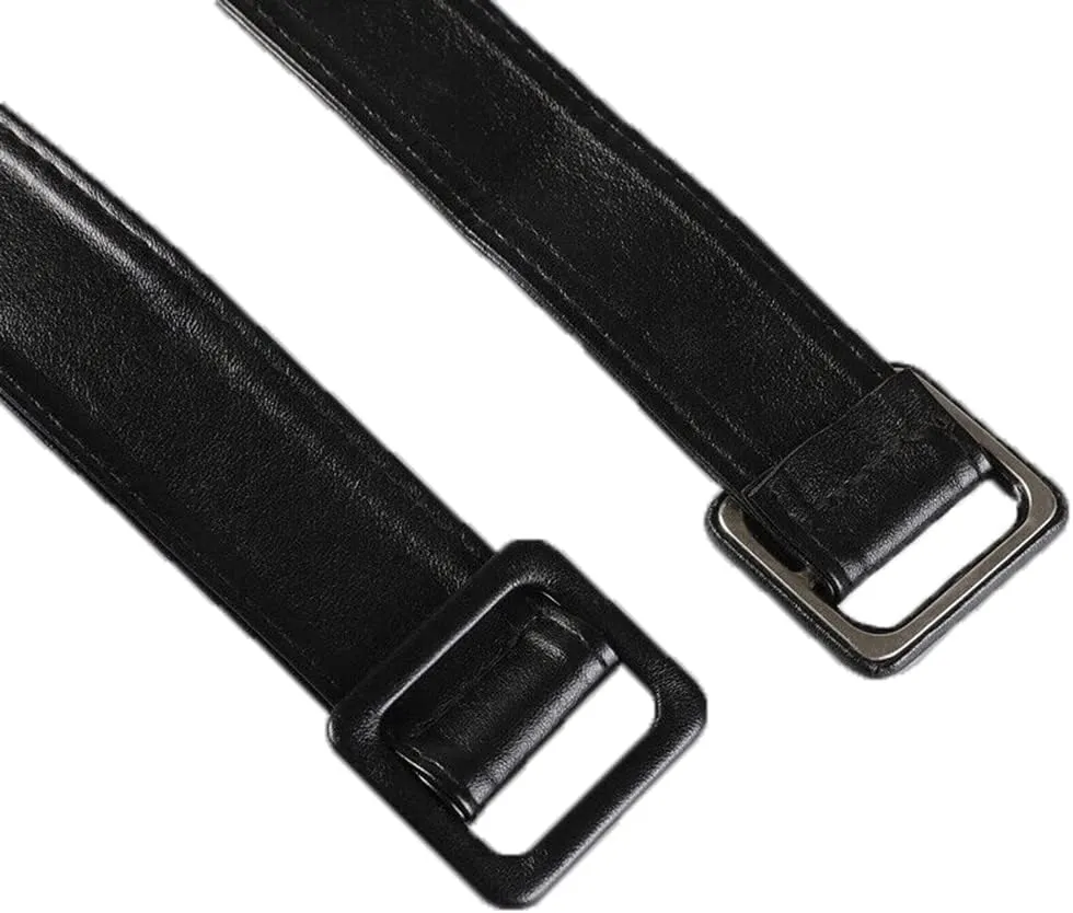 Women 1 Pair Leather Jacket Sleeve Band with Adjustable Buckle Trench Coat Sleeve Tab Cuff Belt Coat Accessories