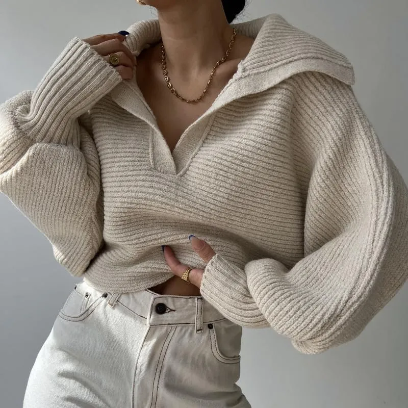 Women Long Sleeve Turtleneck Sweaters Oversized Stretch Fitted Pullover Sweater Ribbed Solid Color Knit Jumper Tops
