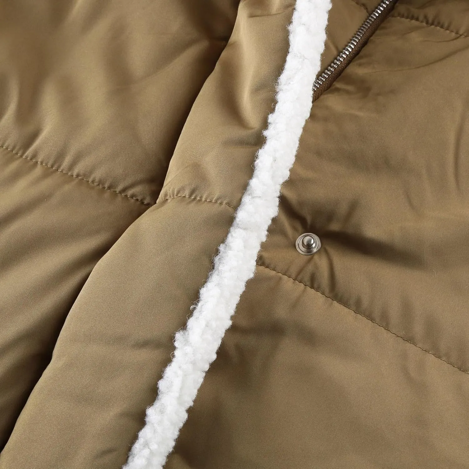 Women Puffer Jacket Fall Winter Fashion Warm Quilted Long Hooded Padded Bubble Hooded Coat Warm Long Jacket Parka