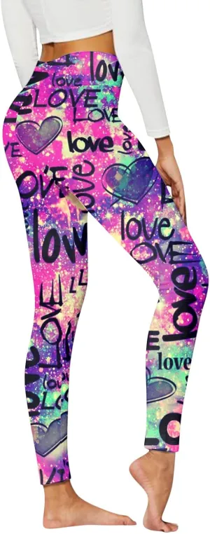Women Yoga Pants Sport Pants Casual Women Plus Fashion Size Waist Yoga Pants Funny Graphic Stretchy Pants Women