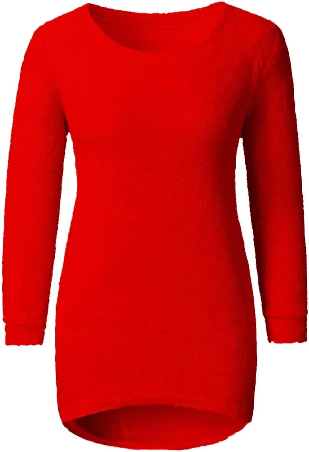 Womens Crewneck Tops Sweatshirt Fluffy Fuzzy Jumper Sweater for Women Fashionable Long Sleeve Pullovers Loose Tops