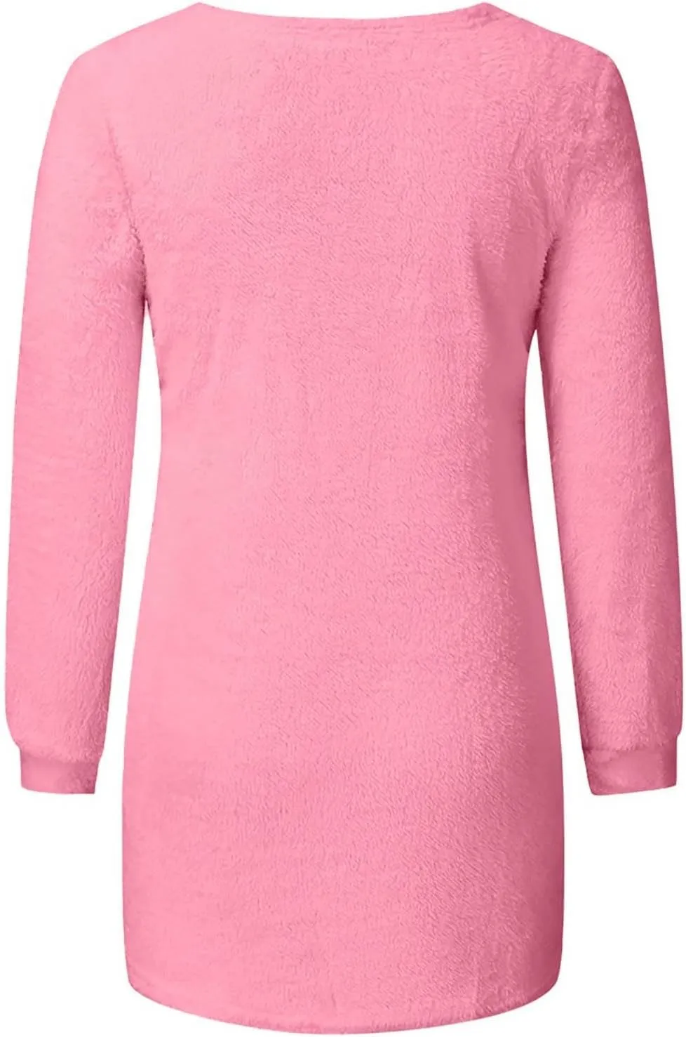 Womens Crewneck Tops Sweatshirt Fluffy Fuzzy Jumper Sweater for Women Fashionable Long Sleeve Pullovers Loose Tops