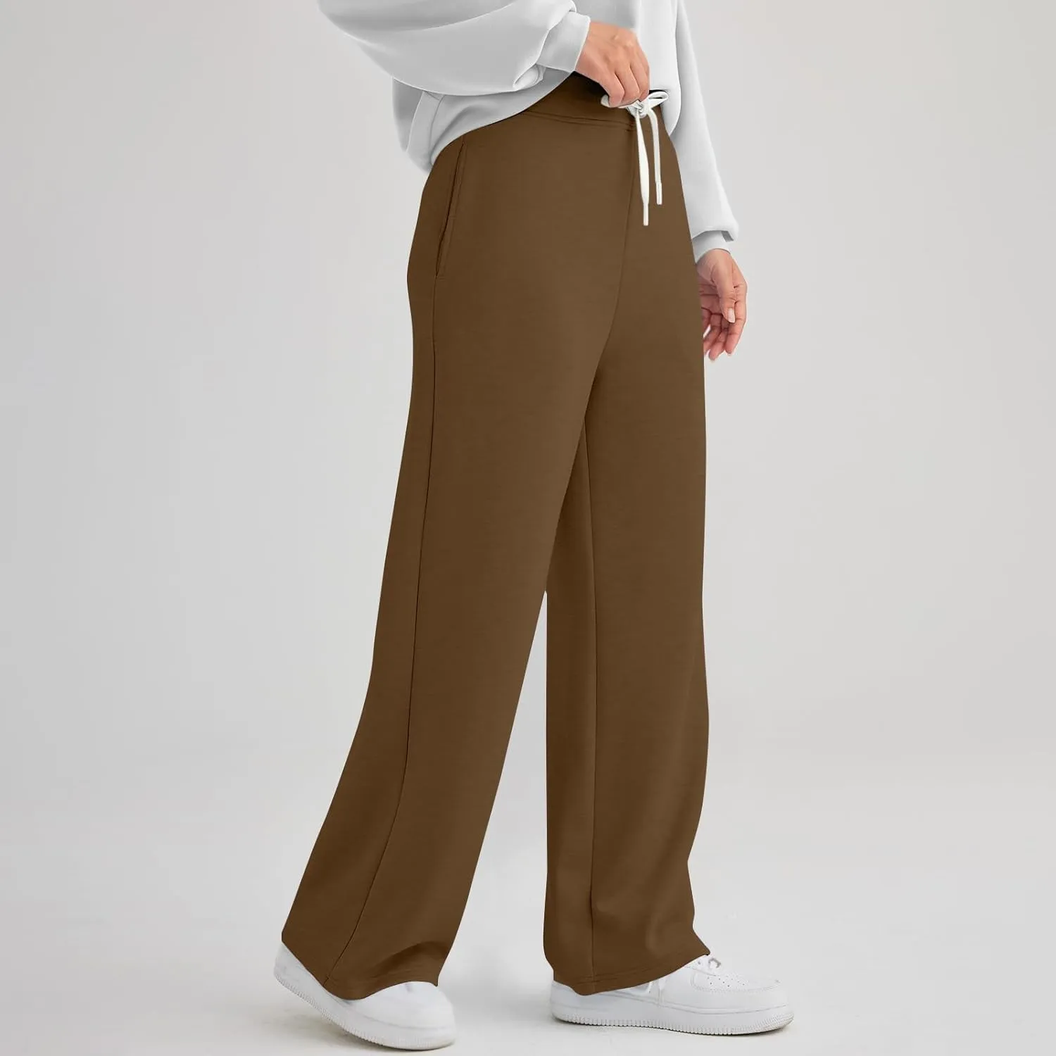 Women's High Waisted Sweatpants Workout Active Joggers Pants Baggy Lounge Bottoms Active Pants with Pockets