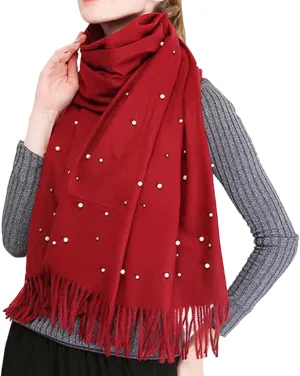 Women's Pearl Shawl Wraps Open Front Poncho Cape Oversized Sweaters Casual Fashion Cardigan Shawls for Fall Winter