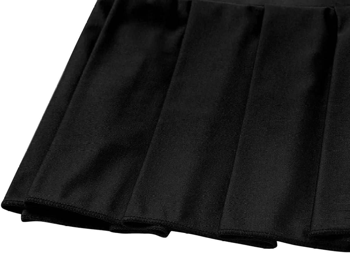 Womens Schoolgirl Mini Skirt Low Rise Pleated Nightwear Clubwear Sexy Skirts