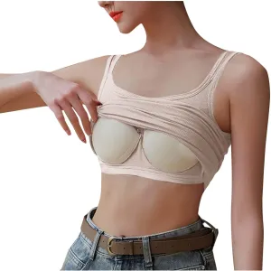 Womens Summer Ribbed Tank Top Spaghetti Straps Built in Bra Casual Camisole Sleeveless Basic Going Out Cami Shirt