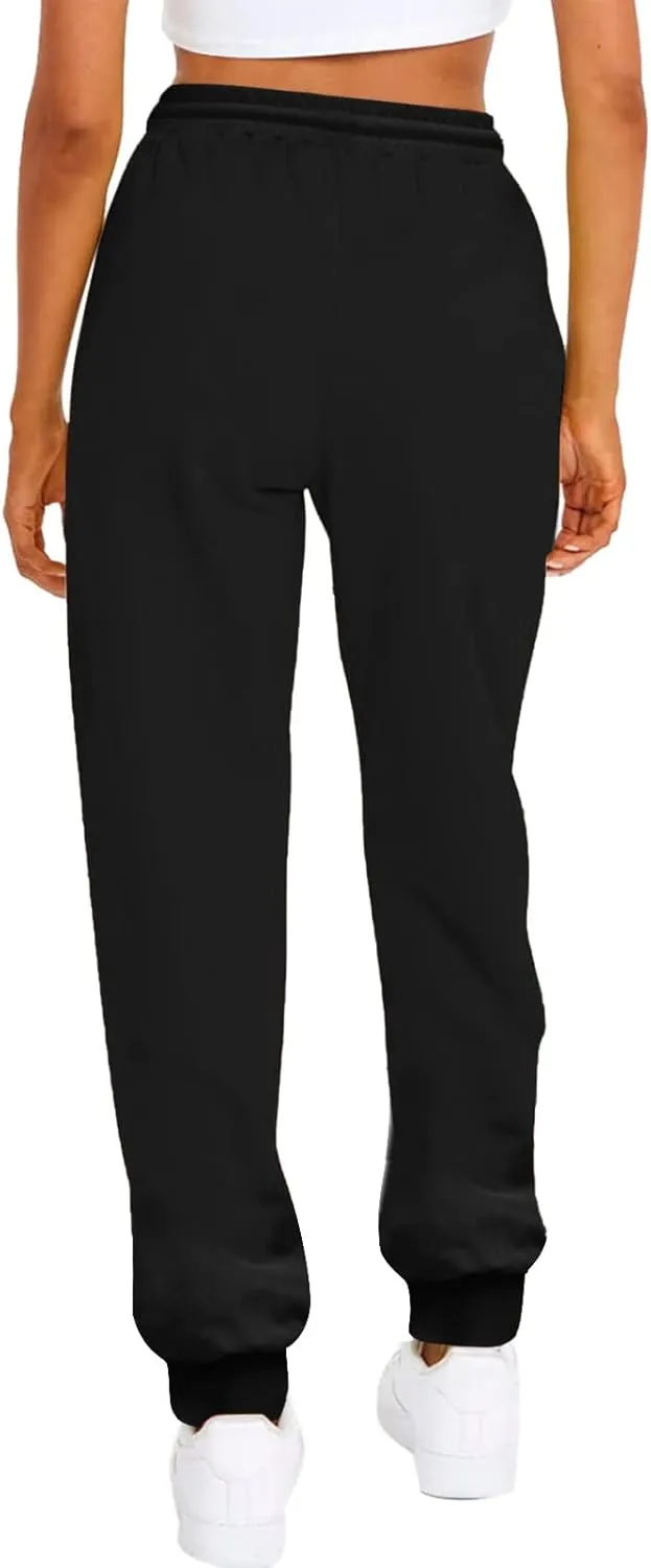 Womens Sweatpants Plus Size Bottoms Joggers Stretch Drawstring Preppy Straight Leg Basics Pants Trousers