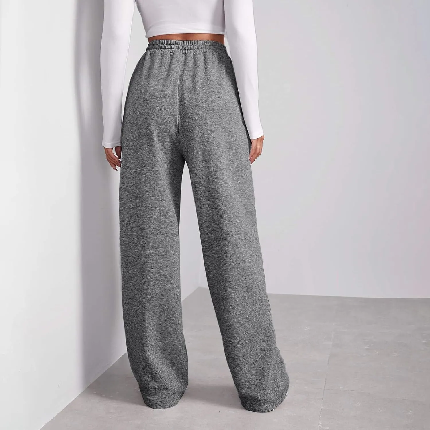 Womens Sweatpants Stretch Bottoms Plus Size Joggers Lounge Cute Thermal Running Loose Fit Pants Trousers