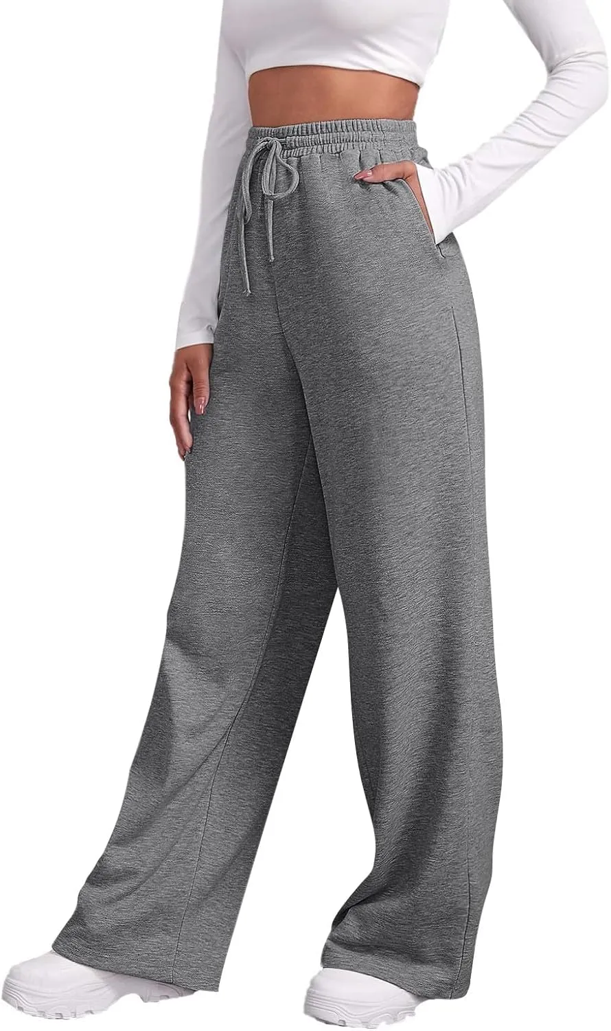Womens Sweatpants Stretch Bottoms Plus Size Joggers Lounge Cute Thermal Running Loose Fit Pants Trousers