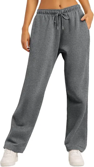 Womens Sweatpants Stretch Bottoms Plus Size Joggers Lounge Cute Thermal Running Loose Fit Pants Trousers