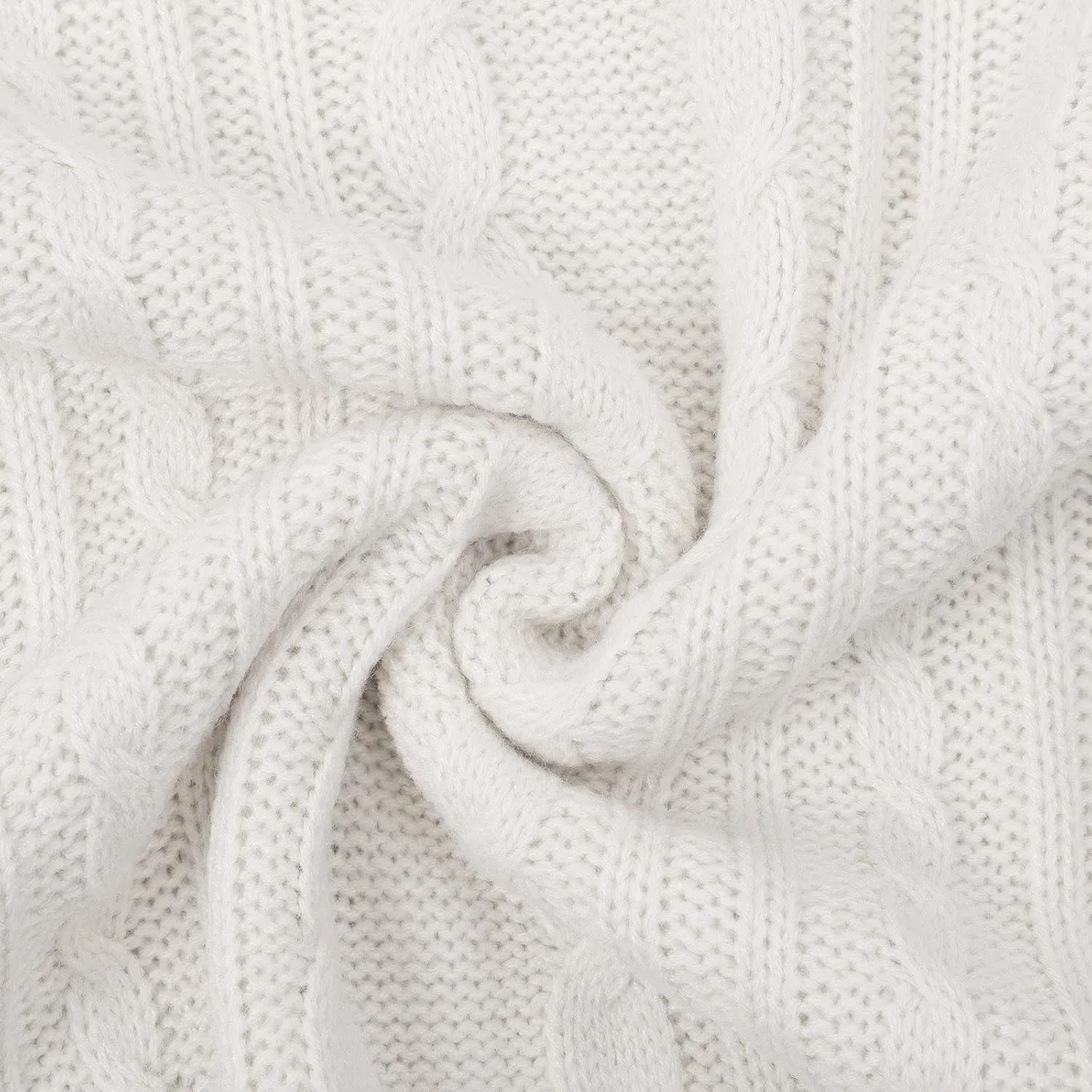 Women's Turtleneck Knit Pullover Long Sleeve Casual Oversized Sweater Tops Womens Fall Tops Ribbed Knit Sweater