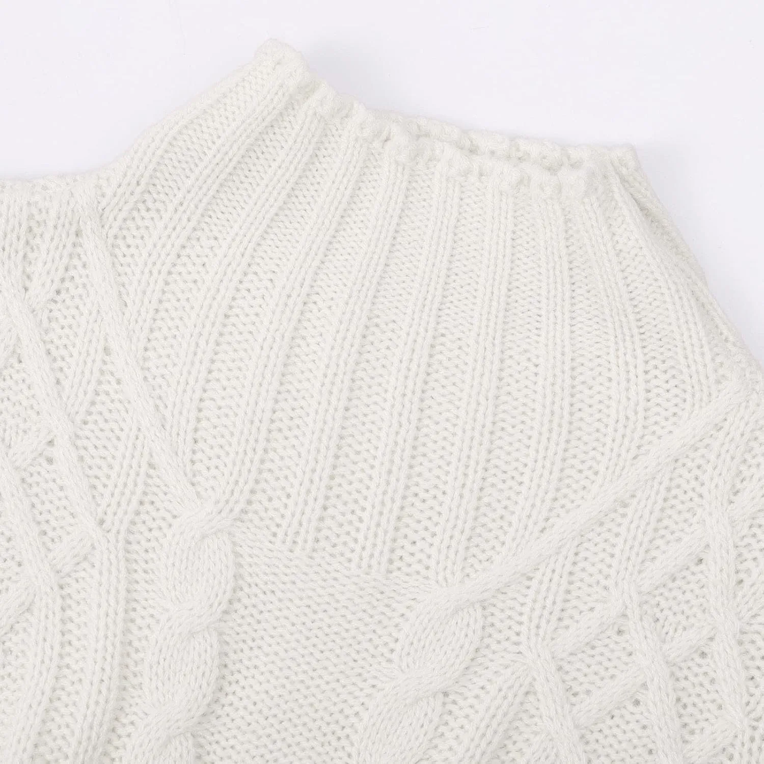 Women's Turtleneck Knit Pullover Long Sleeve Casual Oversized Sweater Tops Womens Fall Tops Ribbed Knit Sweater