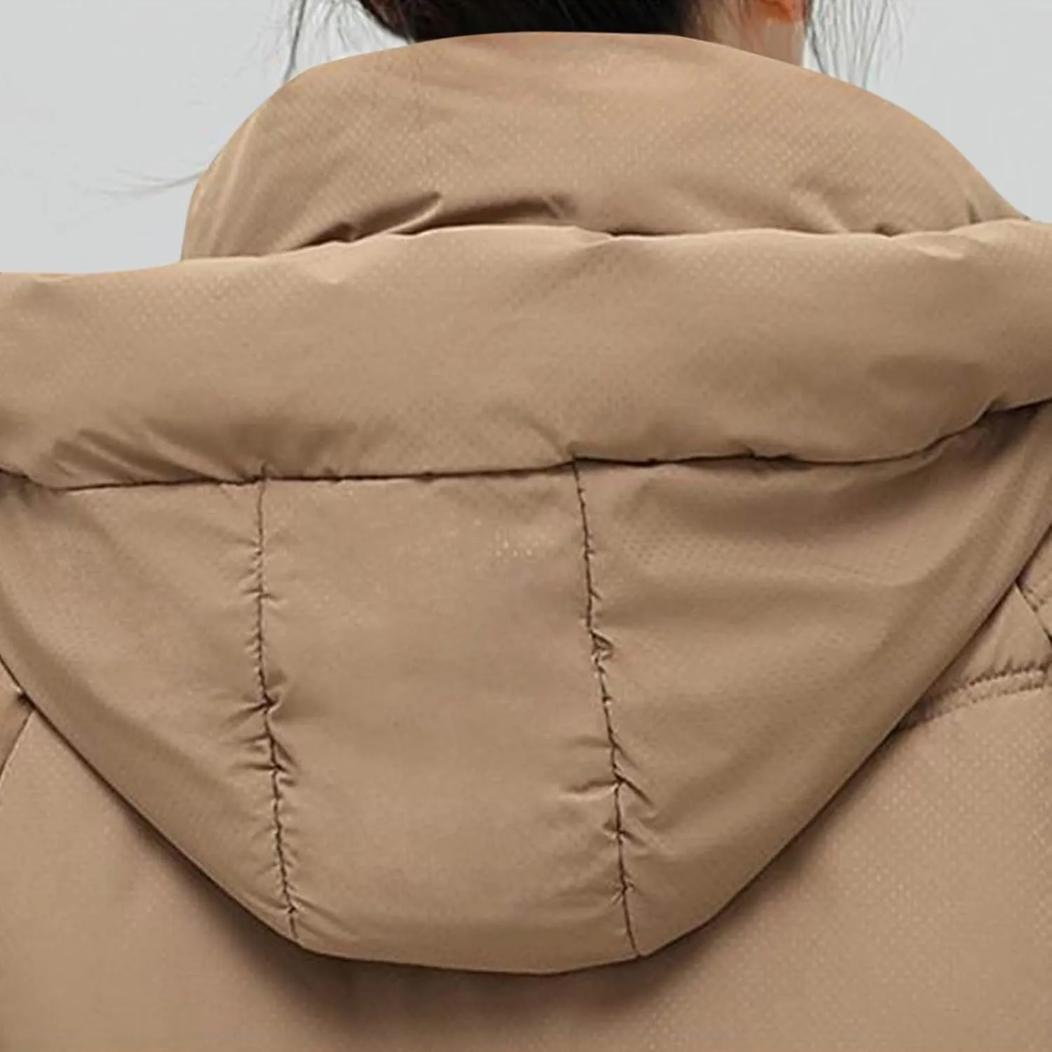 Womens Winter Coats Long Sleeve Puffer Jackets Stand Collar Down Coats Thicken Baggy Short Warm Coats with Pockets