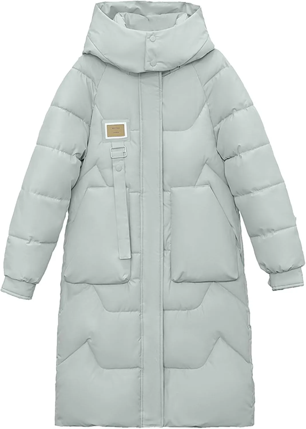 Women's Winter Coats with Hooded Puffer Down Jackets Parka Long Overcoat Warm Cotton Bread Jacket Quilted Outerwear
