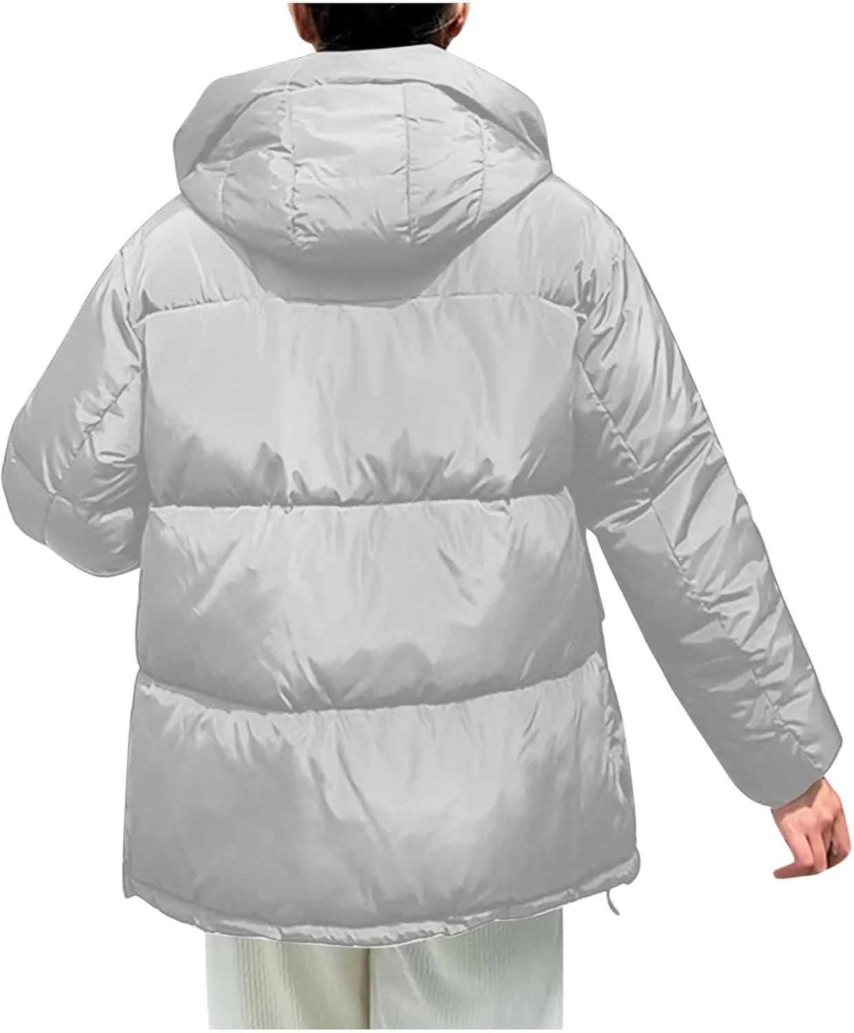 Women's Winter Thickened Padded Warm Down Coat Jacket Quilted Hooded Puffer jacket Oversized 2024 Trendy Parka Outerwear