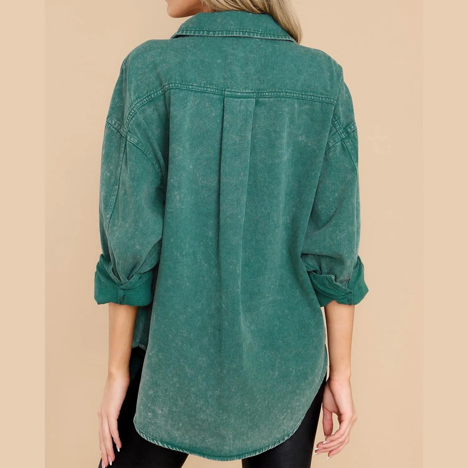 Women's Wool Blend Pea Coat Lapel Button Up Outerwear Trendy Jacket Business Overcoat Long Trench Coats with Pocket
