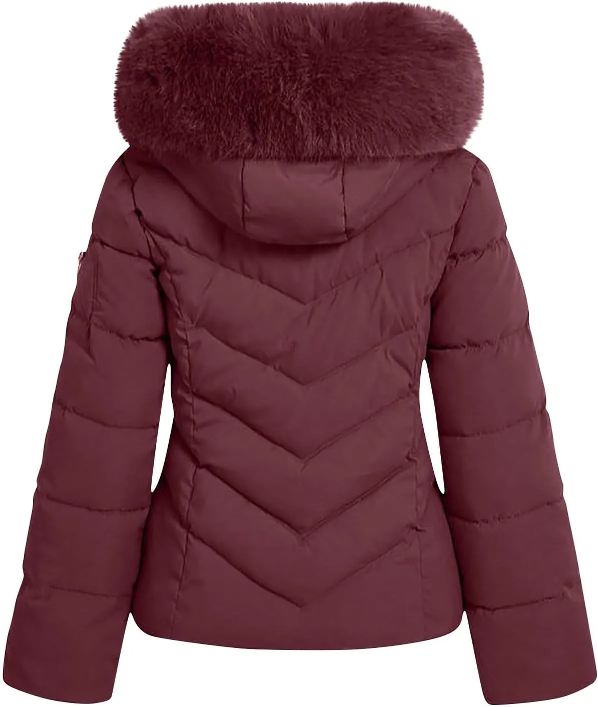 XOWRTE Women's Down Jacket Winter Mid Lenght Down Puffer Coats Ladies Lightweight Jackets Woman Hooded Thick Warm Parka