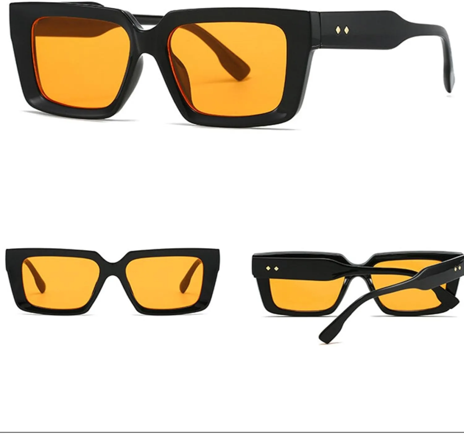 Yellow Sunglasses Uv Protection Fashionable for Men and Women Uv400