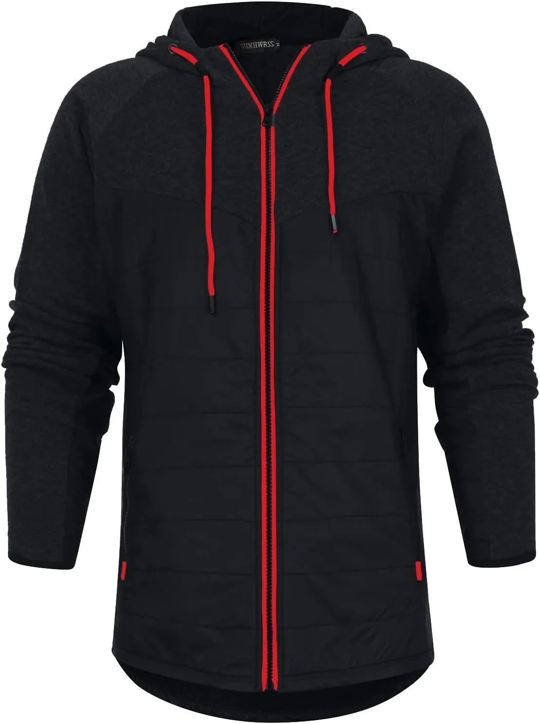Ymosrh Coats for Men Men's Casual Camouflage Sports Sweatshirt Long Sleeve Zipper Hooded Jacket Coat Leather