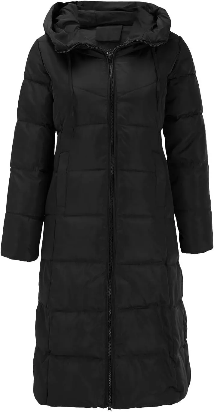 Zip sherpa Coat Down Jacket Hooded Puffer Jacket Lightweight Winter Coat Women Casual Fleece Jacket Coats Long