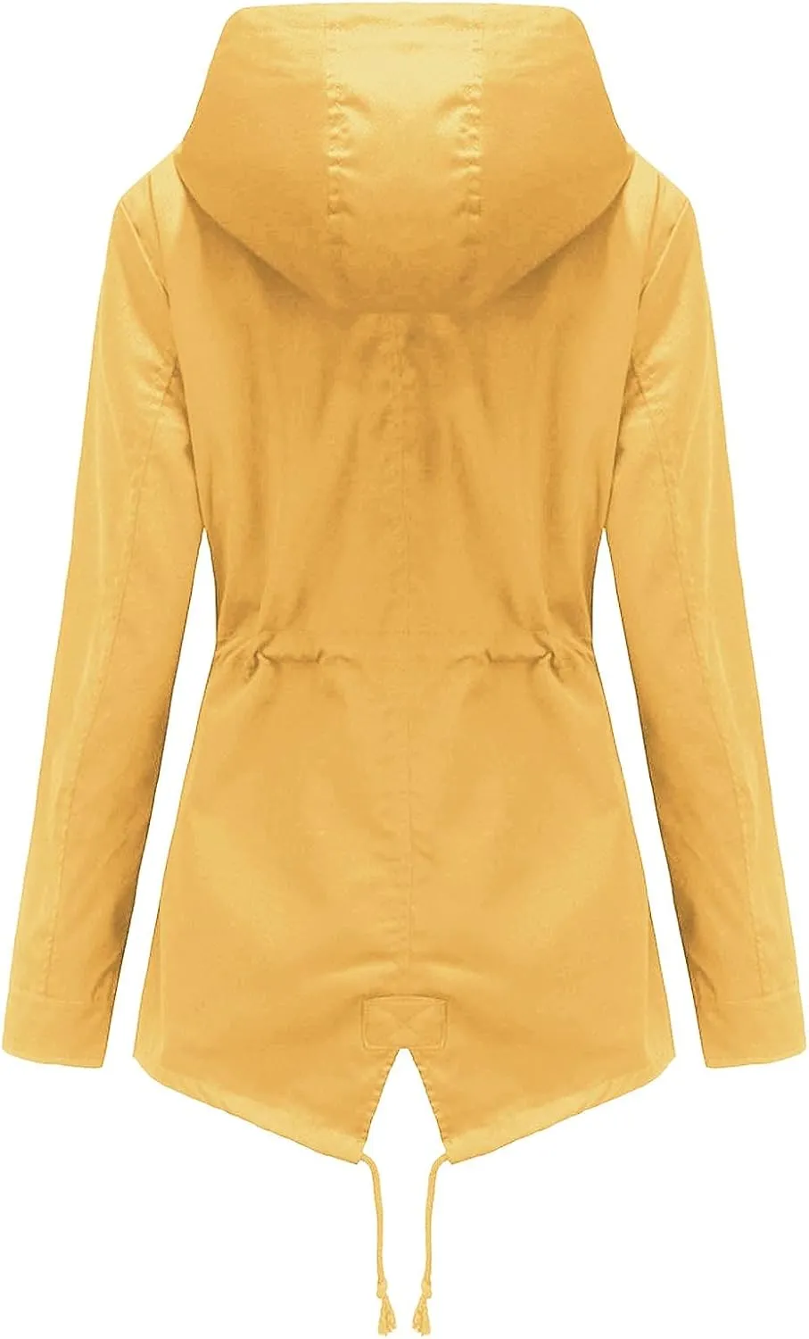 ZYXTIM Women's Outdoor Trench Coat Windbreaker Hood Waterproof Jacket Lightweight Plus Size Cozy Work Running Rain Coats